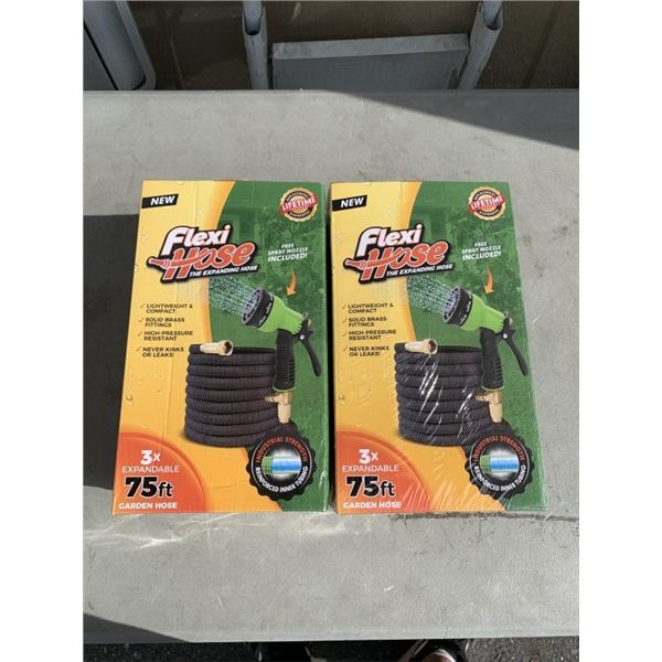 TWO NEW 75' FLEXI HOSES