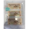 Image 1 : 3 MINT 1986 $2 BILLS IN SEQUENCE 750,751,752