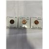 Image 1 : 3 CANADIAN CENTS 1920 FIRST SMALL CENT, 1967 CENTENNIAL CENT, 2012 LAST CANADIAN CENT