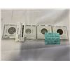 Image 1 : 4 - 1949 CANADIAN COINS SILVER 25 CENT AND 10 CENT PLUS 5 CENT AND 1 CENT (.800 SILVER)