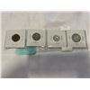 Image 2 : 4 - 1949 CANADIAN COINS SILVER 25 CENT AND 10 CENT PLUS 5 CENT AND 1 CENT (.800 SILVER)