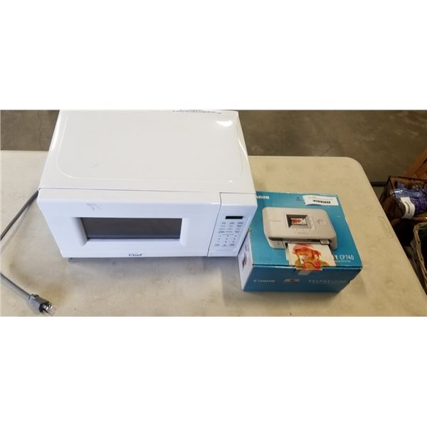 MAGIC CHEF MICROWAVE WORKING WITH CANON SELFIE PRINTER