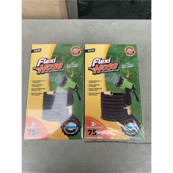 TWO NEW 75' FLEXI HOSES