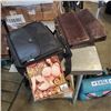 Image 1 : LEATHER BRIEFCASE AND LAPTOP BAG WITH ADULT MAGAZINES