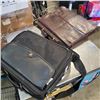 Image 2 : LEATHER BRIEFCASE AND LAPTOP BAG WITH ADULT MAGAZINES