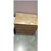 Image 1 : OAK 2 DRAWER NIGHTSTAND, MAGAZINE RACK AND SEAT CUSHIONS