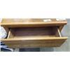 Image 2 : OAK 2 DRAWER NIGHTSTAND, MAGAZINE RACK AND SEAT CUSHIONS