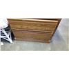 Image 3 : OAK 2 DRAWER NIGHTSTAND, MAGAZINE RACK AND SEAT CUSHIONS
