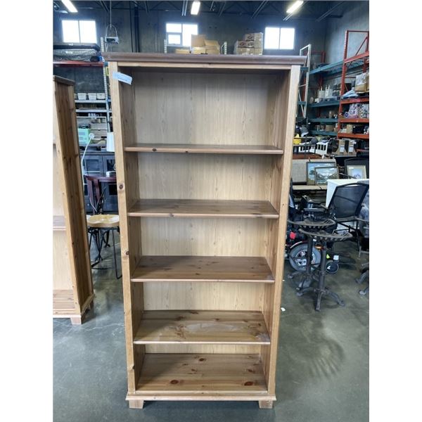 6' TALL PINE BOOKSHELF