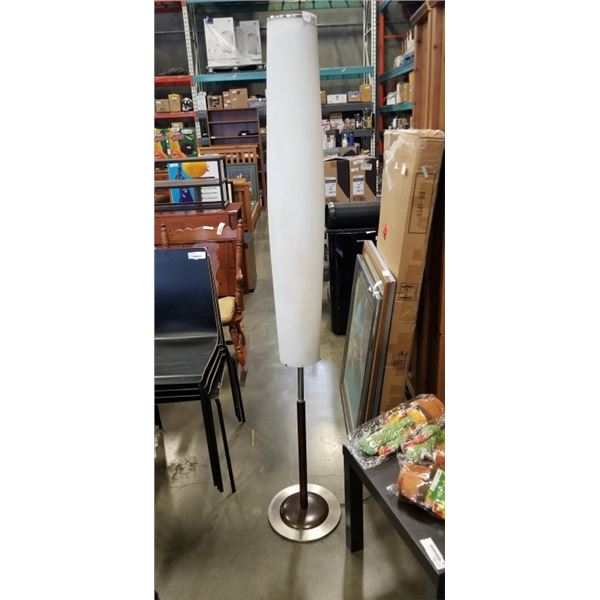 TALL GLASS FLOOR LAMP