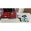 Image 1 : TWO MAHJONG SETS WITH CHESS/CHECKERS AND LUDO MAGNETIC FOLDING GAMES