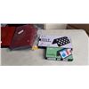 Image 2 : TWO MAHJONG SETS WITH CHESS/CHECKERS AND LUDO MAGNETIC FOLDING GAMES