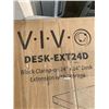 Image 3 : BLACK CLAMP ON 24" X 14" DESK EXTENSION WITH STORAGE