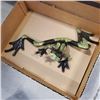 Image 2 : 2 COLLECTIBLE HAND MADE DOLLS AND WALL HANGING POTTERY FROG