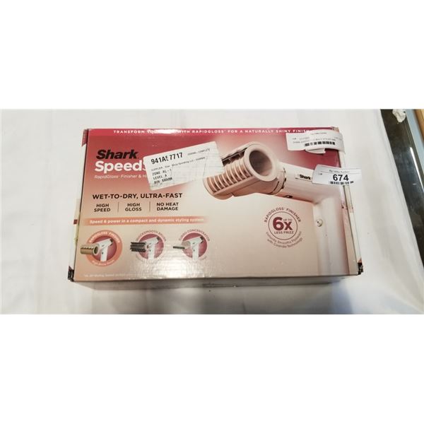 SHARK SPEEDSTYLE MULTI STYLER HAIR STRAIGHTENER - TESTED WORKING, RETAIL $249