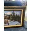 Image 2 : STEPHEN LYMAN GICLEE ON CANVAS, SNOWY CABIN SCENE, SIGNED AND LIMITED EDITION WITH 'ANDREA LYMAN"