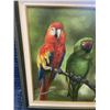 Image 2 : SIGNED OIL ON CANVAS, TWO PARROTS