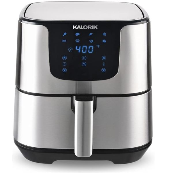 KALORIK 3.5QT SS PRO DIGITAL AIR FRYER - TESTED WORKING, RETAIL $139
