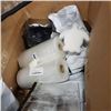 Image 3 : BOX OF NEW PLASTIC MAKE UP BAGS, HEAT SEAL BAG ROLLS AND TURTLE SPONGES