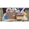Image 1 : 2 BOXES OF ASSORTED HOME GOODS WITH PAPER CUTTER