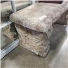 Image 2 : CEMENT 3PC GARDEN BENCH, 40 INCH X 14 INCH