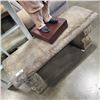 Image 3 : CEMENT 3PC GARDEN BENCH, 40 INCH X 14 INCH