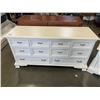 Image 2 : WHITE GIBBARD 8 DRAWER DRESSER WHITE NIGHTSTAND