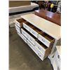 Image 3 : WHITE GIBBARD 8 DRAWER DRESSER WHITE NIGHTSTAND