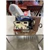 Image 1 : ASSORTED HOUSEHOLD ELECTRONICS, SONY STEREO, BAROMETER, CERTIFIED AIR COMPRESSOR ETC