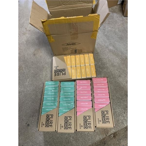 CASE OF 54 NEW AIRBUD PROS 3 DIFFERENT COLORS