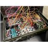 Image 2 : CUSTOM MODULAR SYNTHESIZER IN VINTAGE METAL TRUNK WITH PATCH CORDS, see main description for details