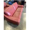 Image 2 : RED LEATHER MODERN SOFA