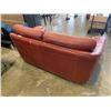 Image 3 : RED LEATHER MODERN LOVE SEAT