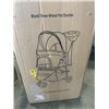 Image 2 : BLACK THREE WHEELED PET STROLLER, BLACK