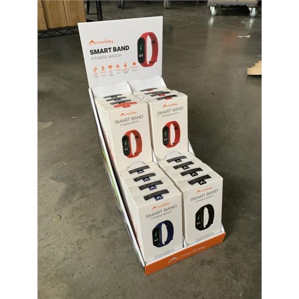 RETAIL DISPLAY OF 16 NEW MONKEY SMART BANDS