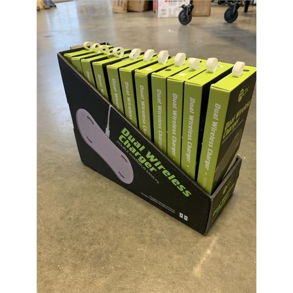 RETAIL DISPLAY OF 12 NEW ROX DUAL CHARGERS