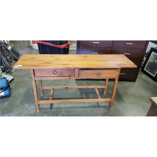 ANTIQUE TWO DRAWER DESK