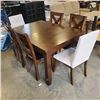 Image 1 : CRATE AND BARRELL DINING TABLE WITH 6 CHAIRS