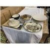 Image 1 : ASSORTED ANTIQUE COLLECTIBLE CHINA AND MIRROR, INCLUDING NORITAKE BOWL, GRIM WADE BOWL ETC