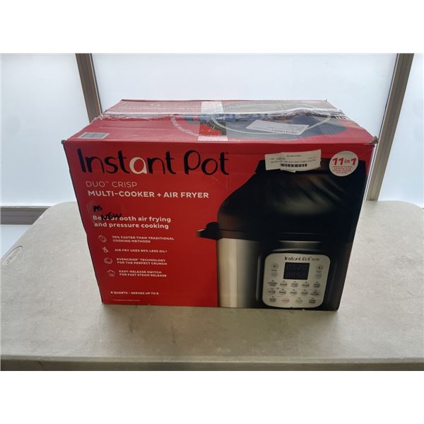 INSTANT POT 11IN1 DUO CRISP COMBO ELECTRIC PRESSURE COOKER - TESTED WORKING, RETAIL $249
