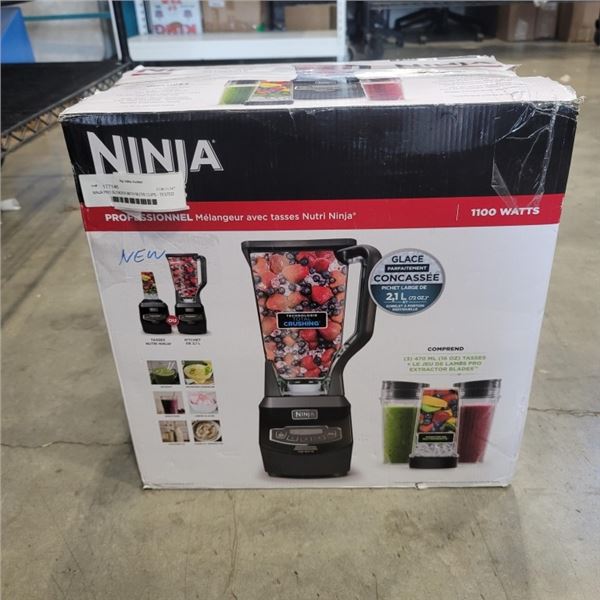 NINJA PRO BLENDER WITH NUTRI CUPS - TESTED WORKING, RETAIL $219