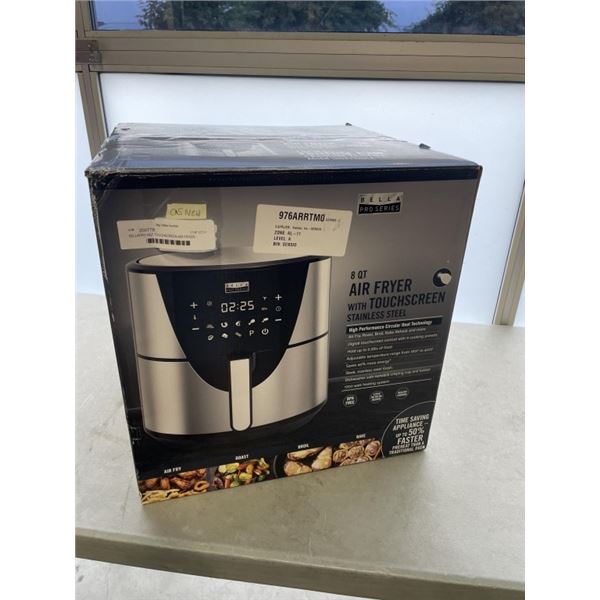 BELLAPRO 8QT TOUCHSCREEN AIR FRYER - TESTED WORKING