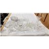 Image 1 : ASSORTED ANTIQUE AND PRESSED GLASS CRYSTAL ITEMS