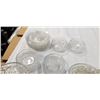 Image 2 : ASSORTED ANTIQUE AND PRESSED GLASS CRYSTAL ITEMS