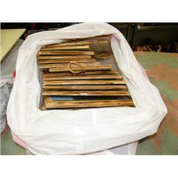 Lot of 19 photograph of AK wildlife mounted on wood (229)