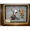 Image 1 : 3-D art piece "Ice Fishing" shadow box framed by B.K. 19"x23" (229)