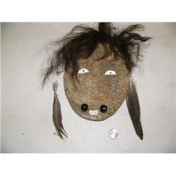 9" whale bone mask with ivory eyes by Michael Scott (2)