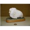 Image 1 : 6" soapstone walrus by Michael Scott mounted on wood base done in 1991 (2)