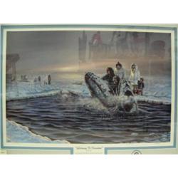 Double matted and framed print by Rick Kelly "Gateway to Freedom" 27.5"x36.5" (229)