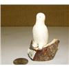 Image 2 : 2.5" ivory owl mounted on fossilized ivory base (2)